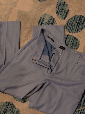 Talbots Pale Blue Textured Dress Pants